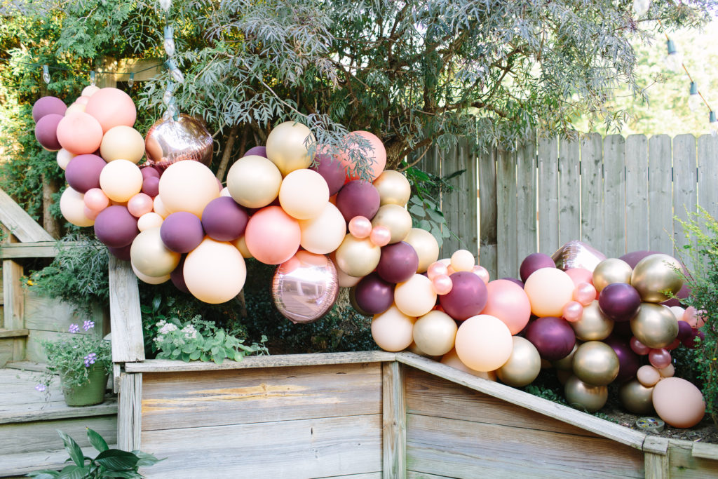 balloon garland metallic